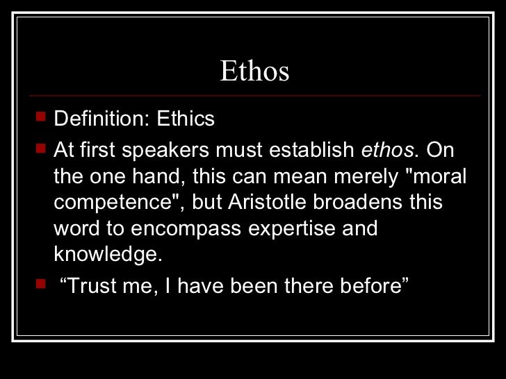 affectus ethos rhetoric