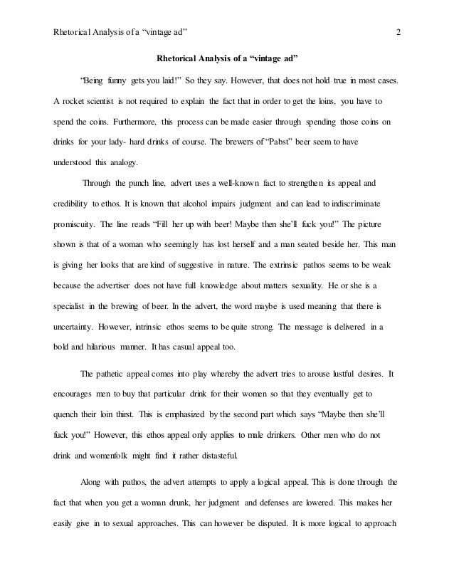 What is rhetorical analysis picture