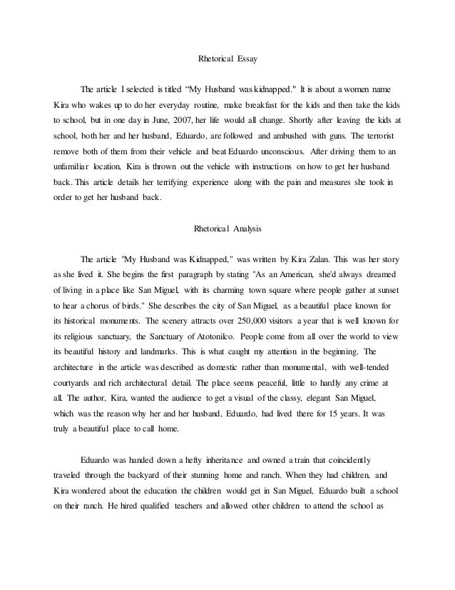 rhetorical essays