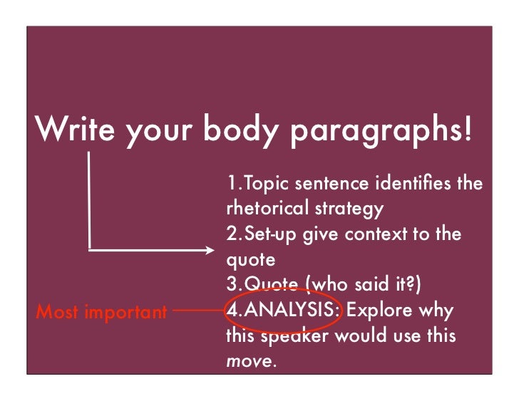how to write a rhetorical analysis essay body paragraph