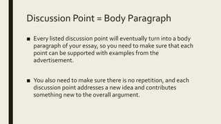 Rhetorical analysis thesis statements ENG 102 | PPTX