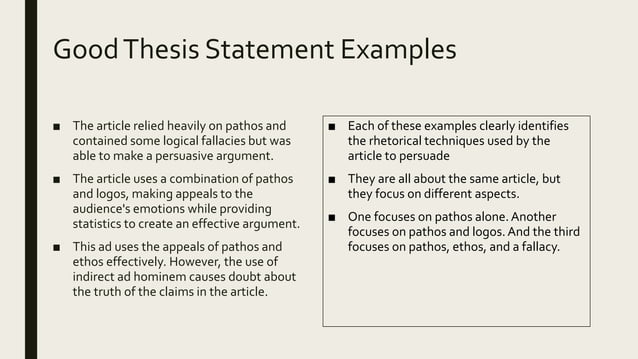 thesis statement template for rhetorical analysis