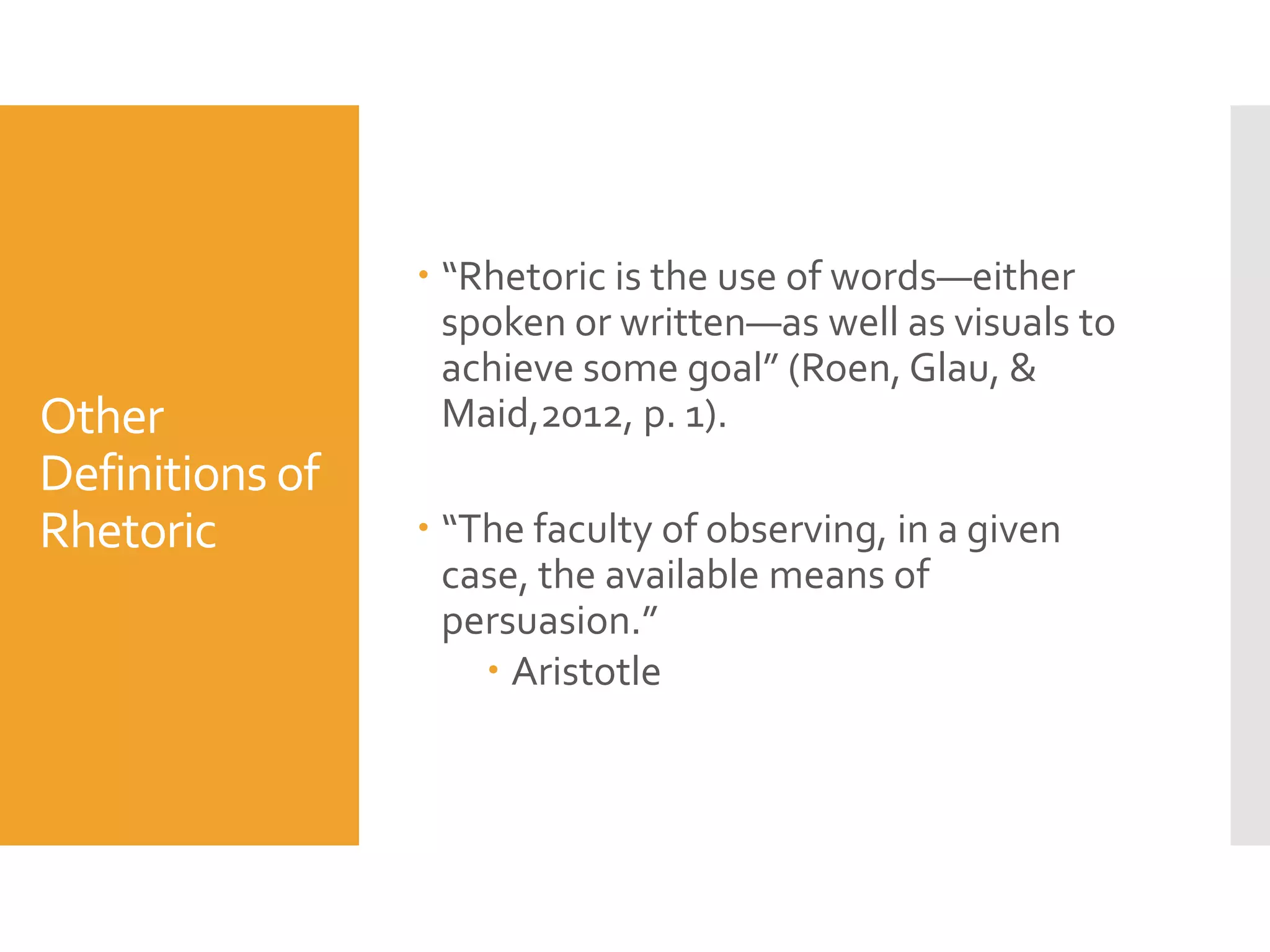 Rhetorical Appeals | PPTX