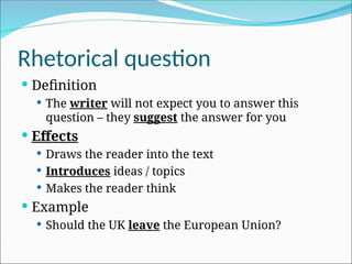 Rhetoric Text Rhetorical Devices figure of speech rhetorics | PPT