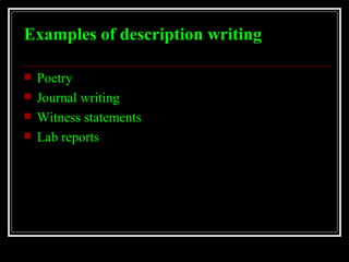 Rhetorical Modes | PPT