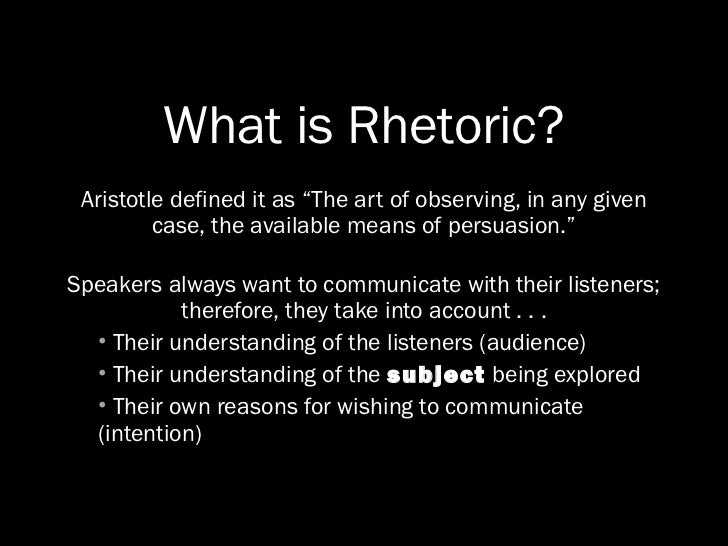 Rhetorical modes