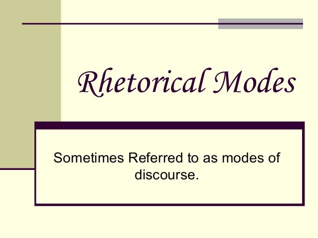 rhetorical modes toulmin model