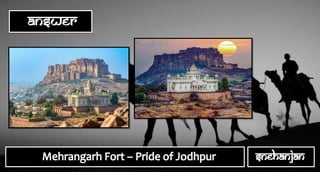 Rhetorical Rajasthan Quiz (Incredible India)
