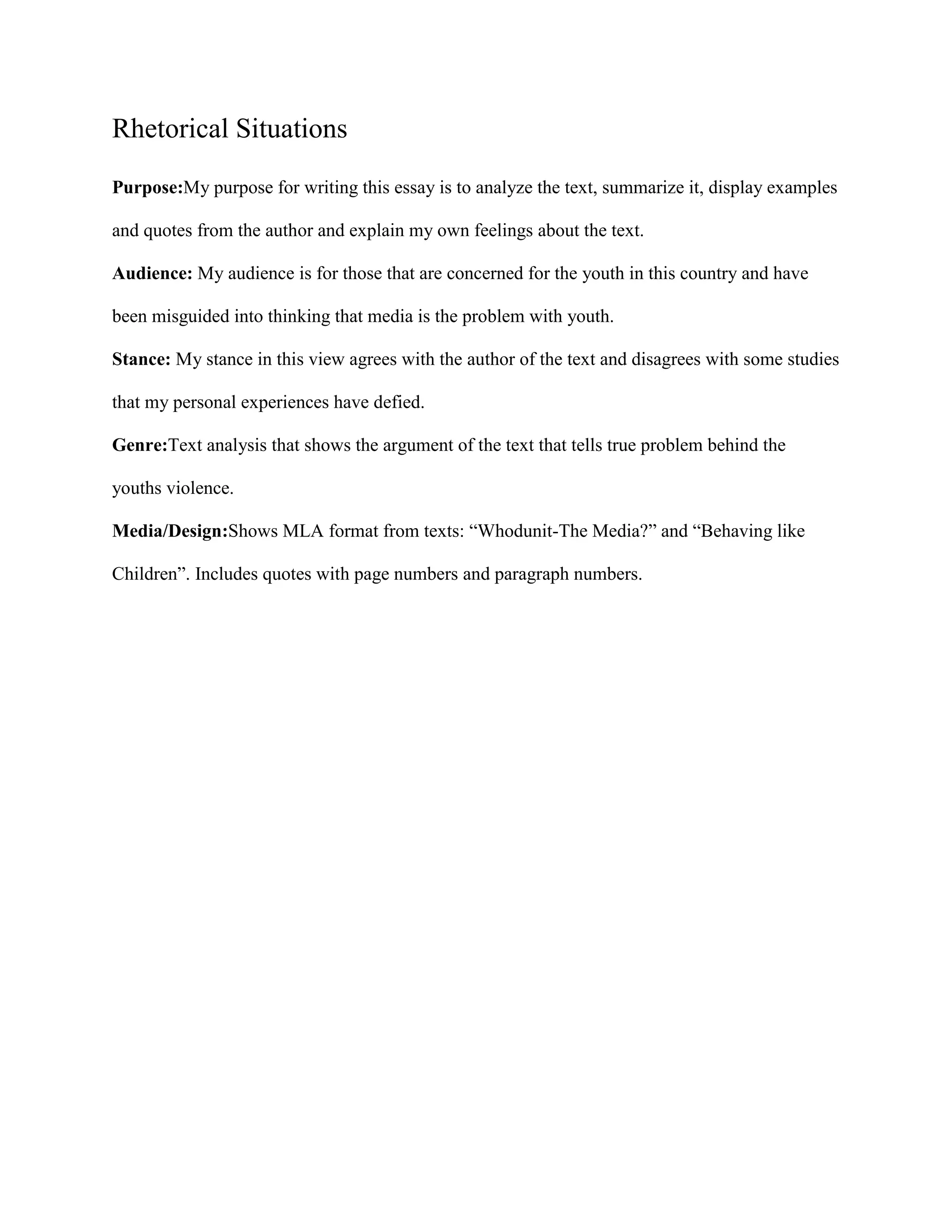 Rhetorical situation2 | DOCX