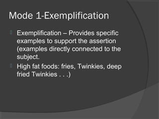 Rhetorical writing and modes of argumentation | PPT