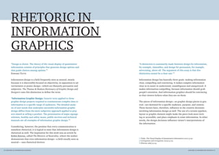 rHetorIc In
         InForMAtIon
         GrAPHIcs
         “design is choice. the theory of the visual display of quantit...