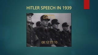 HITLER SPEECH IN 1939
 