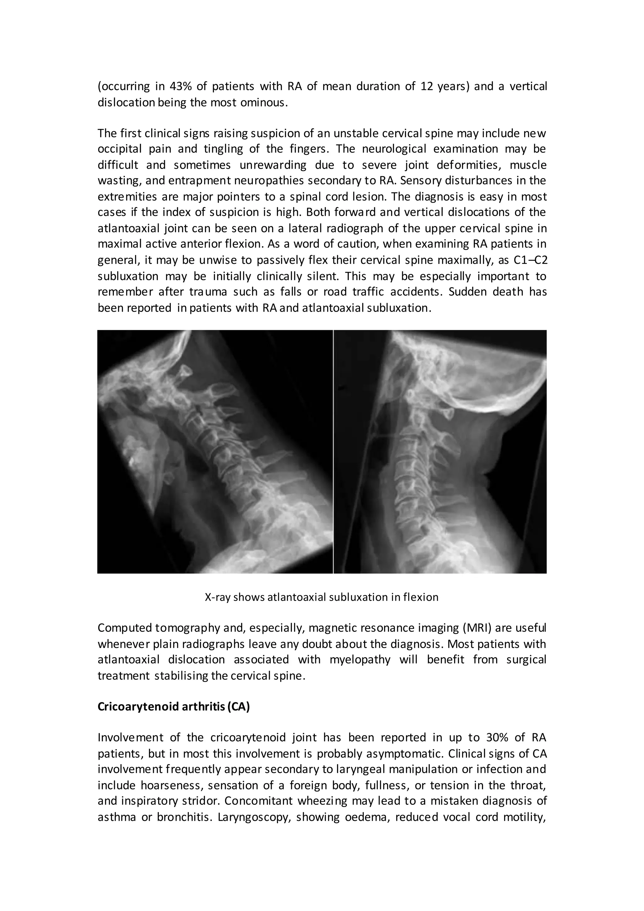Rheumatological Emergencies | DOCX