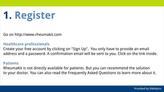 RheumaKit User's Guide
