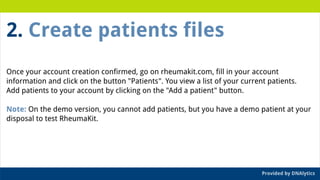 RheumaKit User's Guide