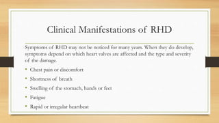 Rhd Swelling Rheumatic heart-disease in nepal | PPTX