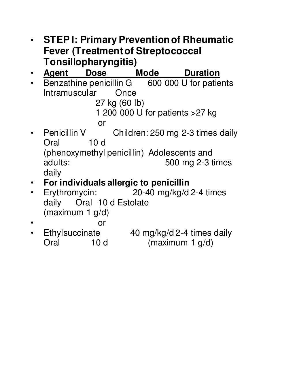 Rheumatic fever in pediatrics