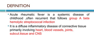 rheumatic fever presentation.pptxtsfdfff | PPTX