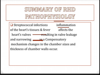 Patofisiologi Rhd Rheumatic heart disease | PPTX