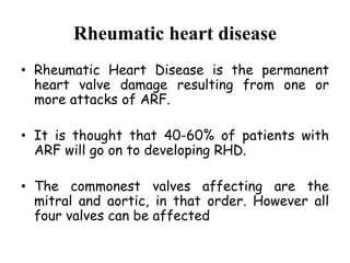 Rhd Rheumatic heart disease | PPTX