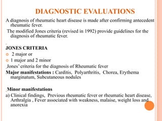 Rhd Crieteira Rheumatic heart disease | PPTX