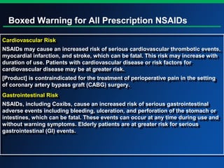 Nsaids Cardiac Risk Rheumatic pain management | PPT