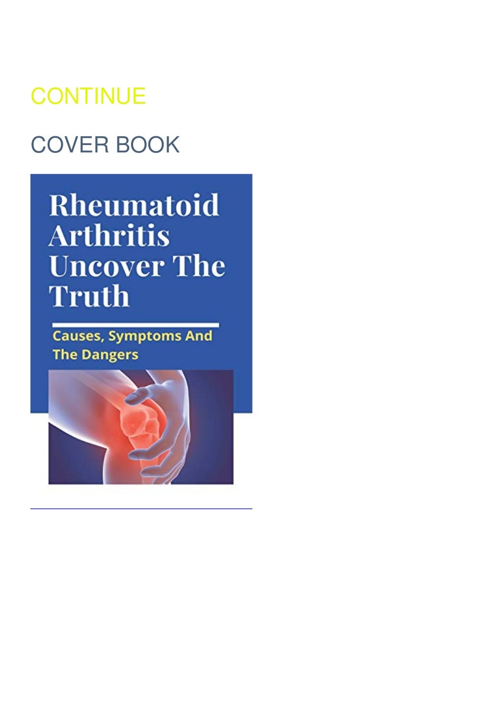 PDF BOOK DOWNLOAD Rheumatoid Arthritis Uncover The Truth Causes, Sym…