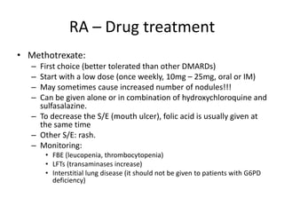 Rheumatoid arthritis | PPTX