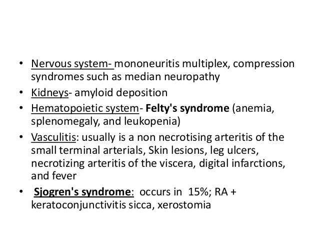Rheumatoid arthritis for undergraduates