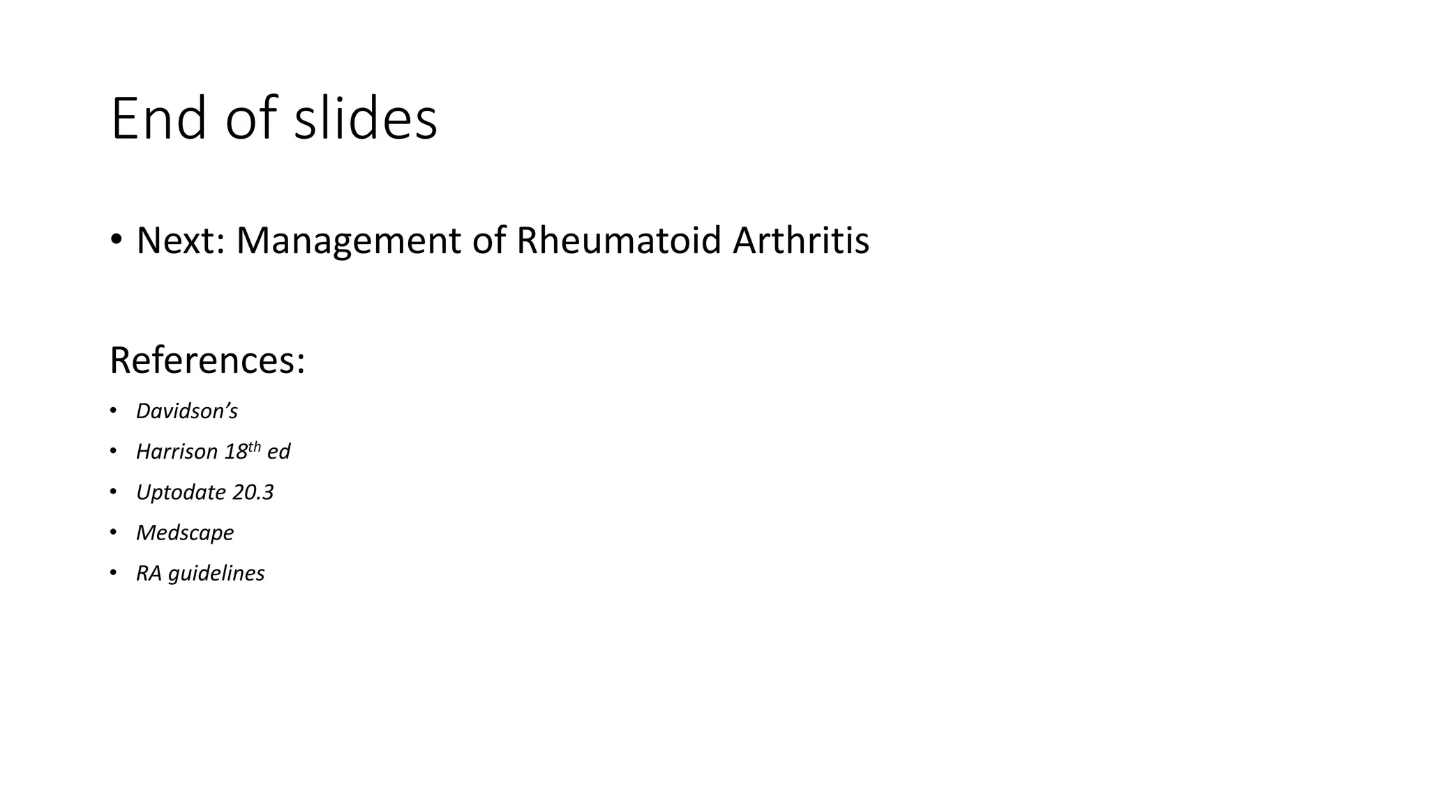 Rheumatoid arthritis | PPTX