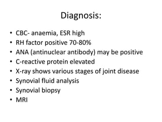 Rheumatoid arthritis | PPTX