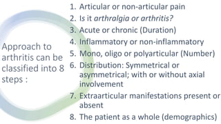 Rheumatoid arthritis Part 1, case based approach with application of ...