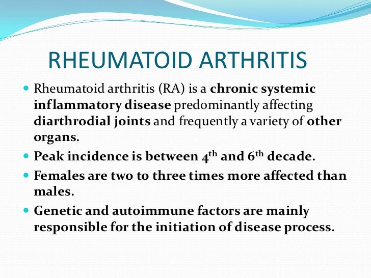 Osteoarthritis Vs Rheumatoid Arthritis Ppt