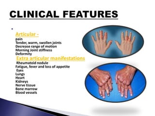 Rheumatoid arthritis final | PPTX