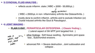 Rheumatoid arthritis ppt ( Ref : Harrisons principles of Internal ...