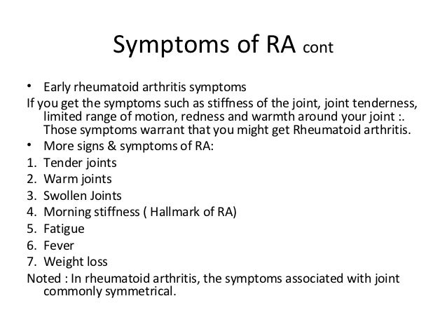 5 Symptoms Of Ra Cont E2 80 A2 Early 5 Symptoms Of Ra Cont E2 80 A2 Early