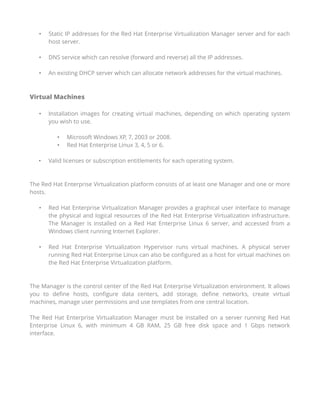 Red Hat Rhev Rhev overview-doc | PDF