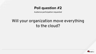 “Not all business applications should migrate to the cloud, and enterprises
must determine which apps are best suited to a...