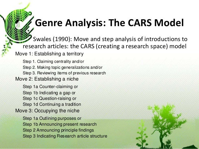 genre analysis
