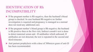 Rh incompatibility | PPTX