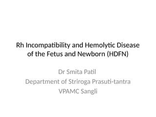 Rh Incompatibility PPT.pptx blood incompatibility | PPTX