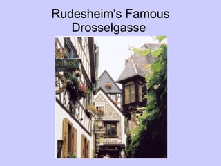 Rudesheim's Famous Drosselgasse  