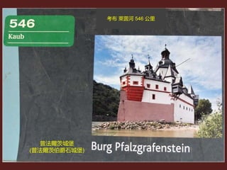 考布 萊茵河 546 公里
普法爾茨城堡
(普法爾茨伯爵石城堡)
 