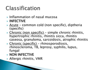 Rhinitis | PPTX