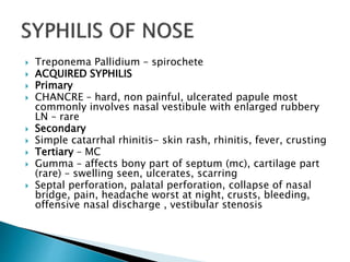 Treponema Rash Rhinitis | PPTX