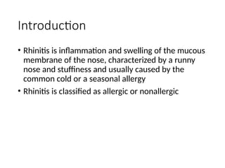 Rhinitis in adults by Njihia Martha.pptx