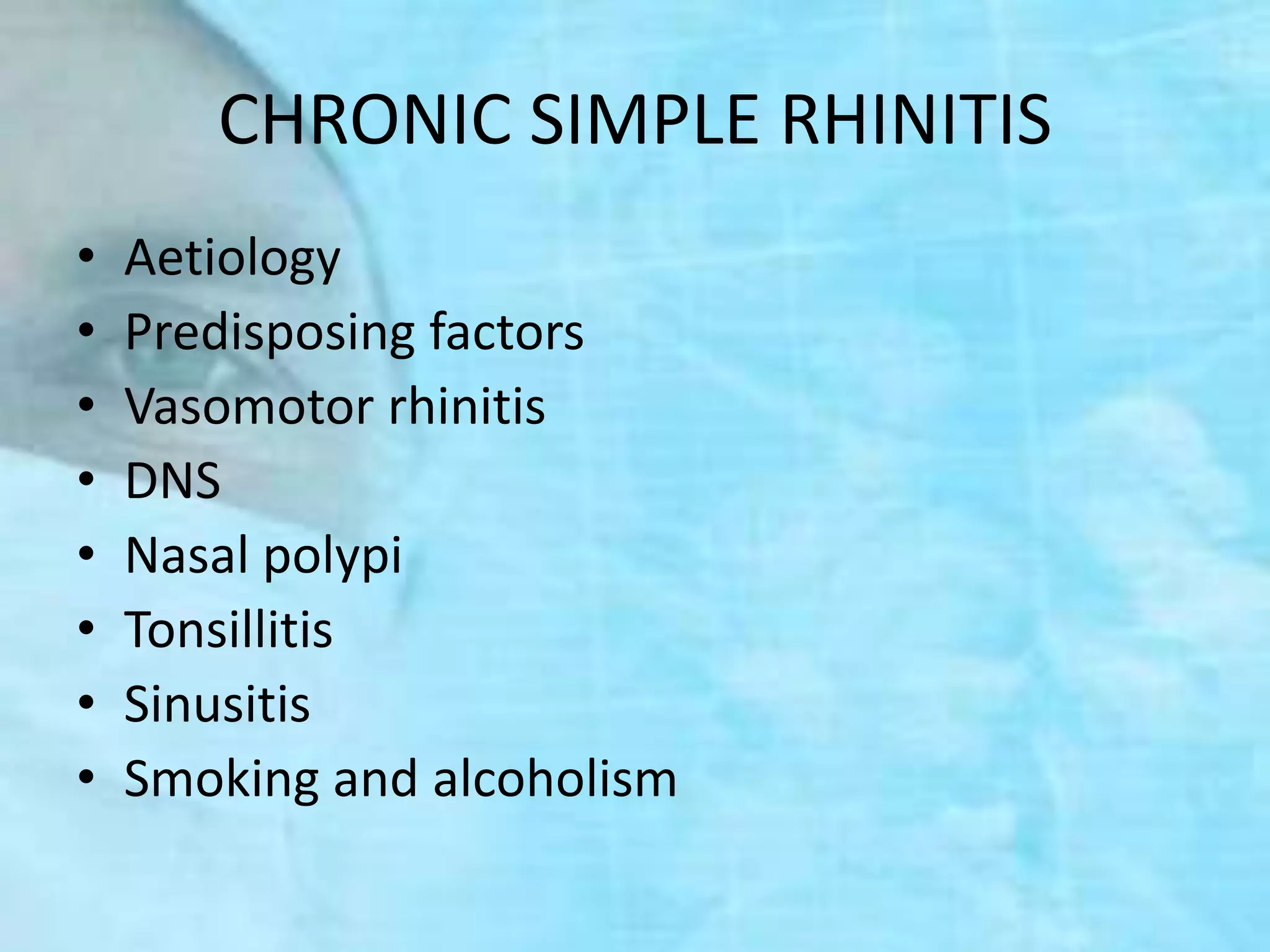 Rhinitis | PPTX