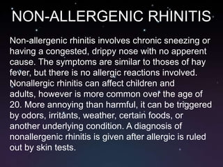 Rhinitis report | PPTX