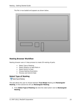 Rhinoscript Nesting Rhino cam nesting_gettingstartedguide | PDF
