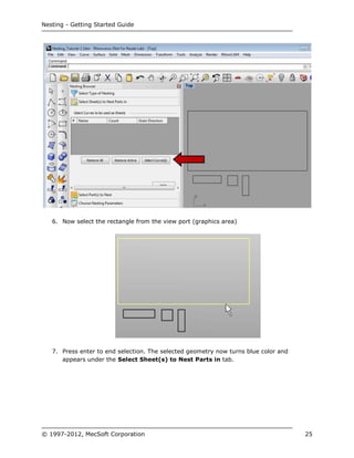 Rhinoscript Nesting Rhino cam nesting_gettingstartedguide | PDF